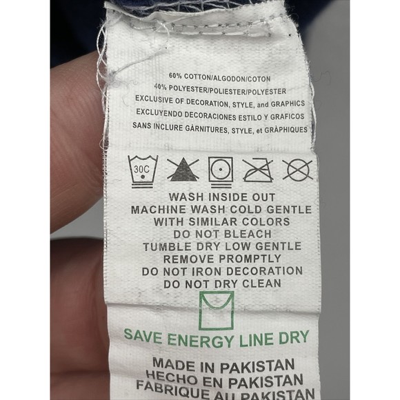 Seattle Seahawks Womens Top Blue Medium M NFL Logo Hooded V-Neck Kangaroo Pocket - Picture 10 of 11